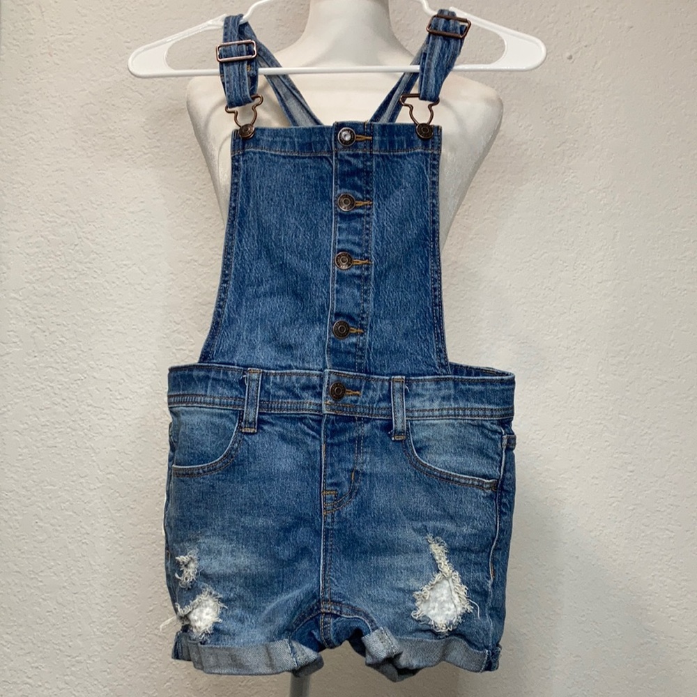 Cat and jack denim overalls girls